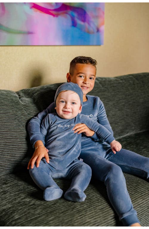 Pouf Boys Stay Cozy Footie In Blue