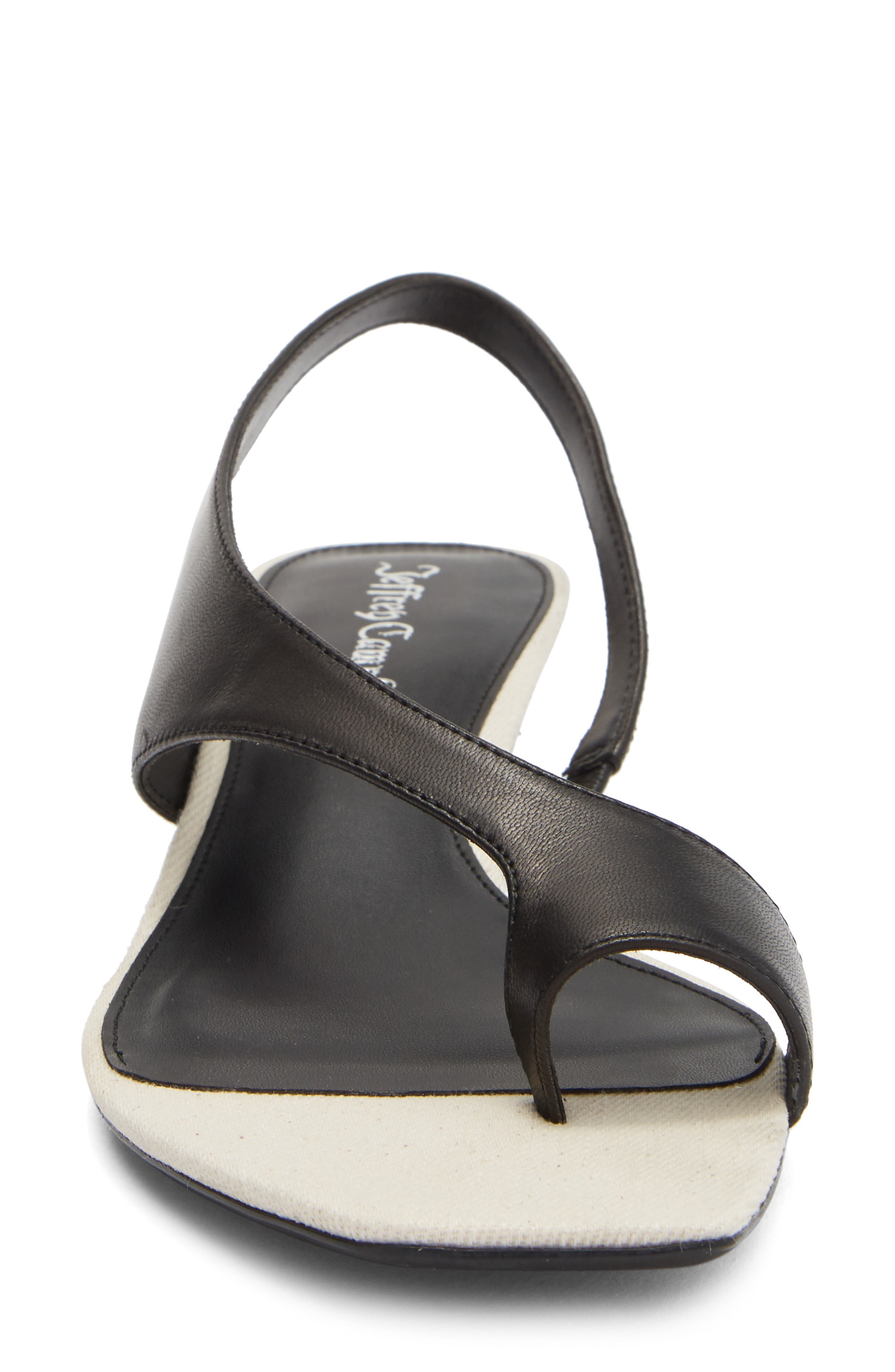 Jeffrey Campbell Blissful Slingback Sandal, Alternate, color, Black Cream Combo