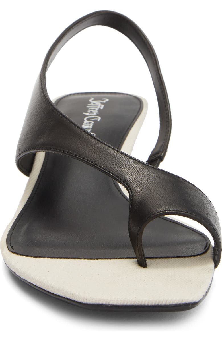 Jeffrey Campbell Blissful Slingback Sandal, Alternate, color, Black Cream Combo