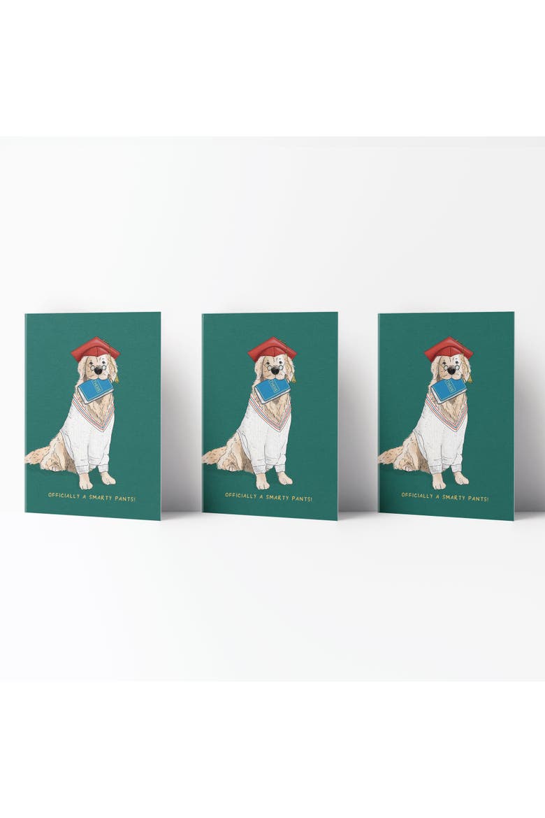 Graduation Greeting Card Pack Sets (3 ct) Officially a Smarty Pants Golden, Main, color, Multi-Pack