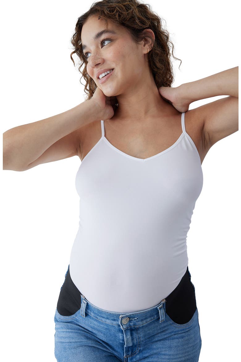 Seamless Maternity Camisole, Alternate, color, WHITE