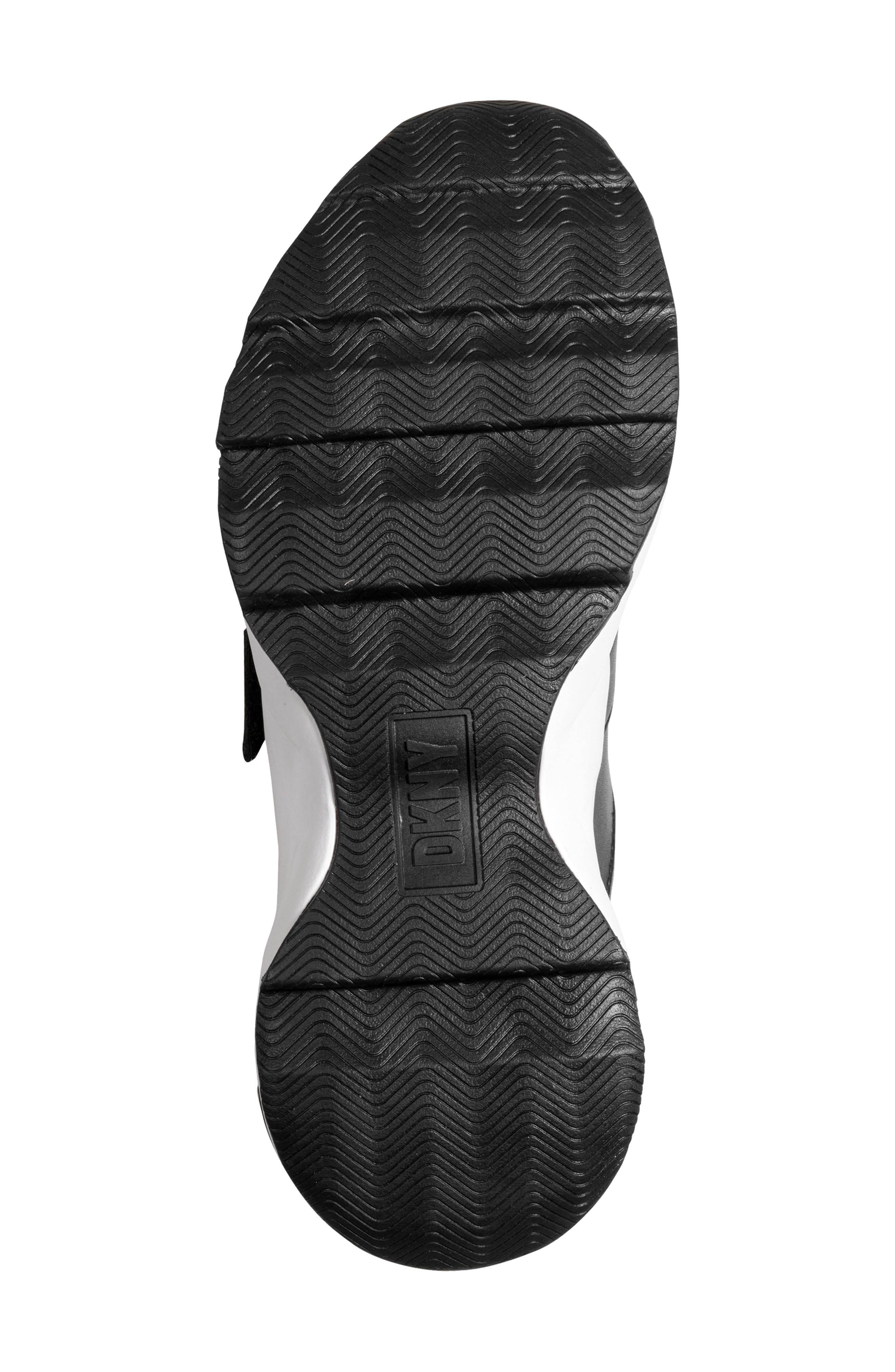 DKNY Jendaya Buckle Sneaker, Alternate, color, Black