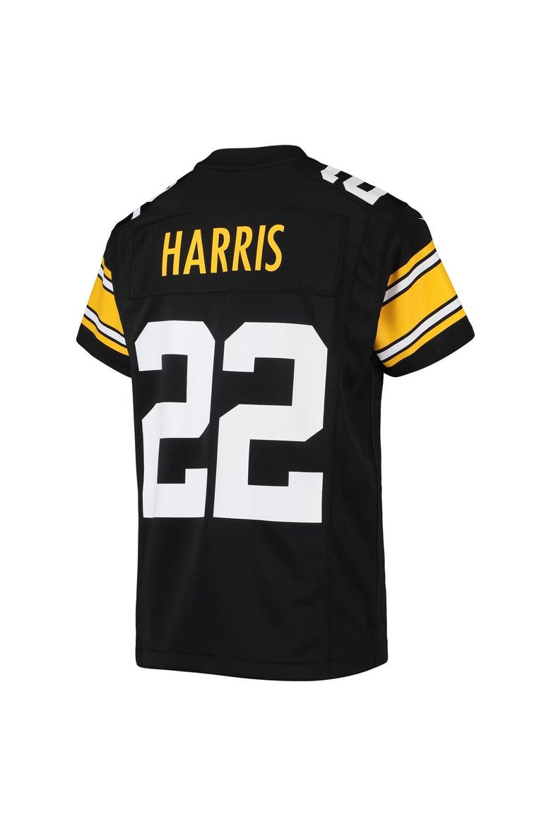 Youth Nike Najee Harris Black Pittsburgh Steelers Game Jersey, Alternate, color, Black