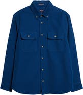 Noah Cotton Moleskin Button-Down Shirt