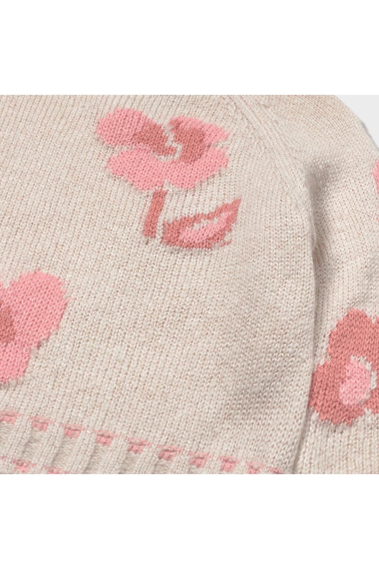 Petal Jaquard Jumper, Alternate, color, Ivory