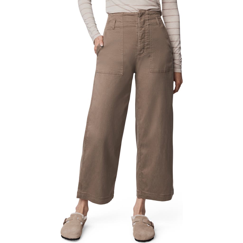 Splendid Ottilie Cotton Blend Cargo Pants In Brown