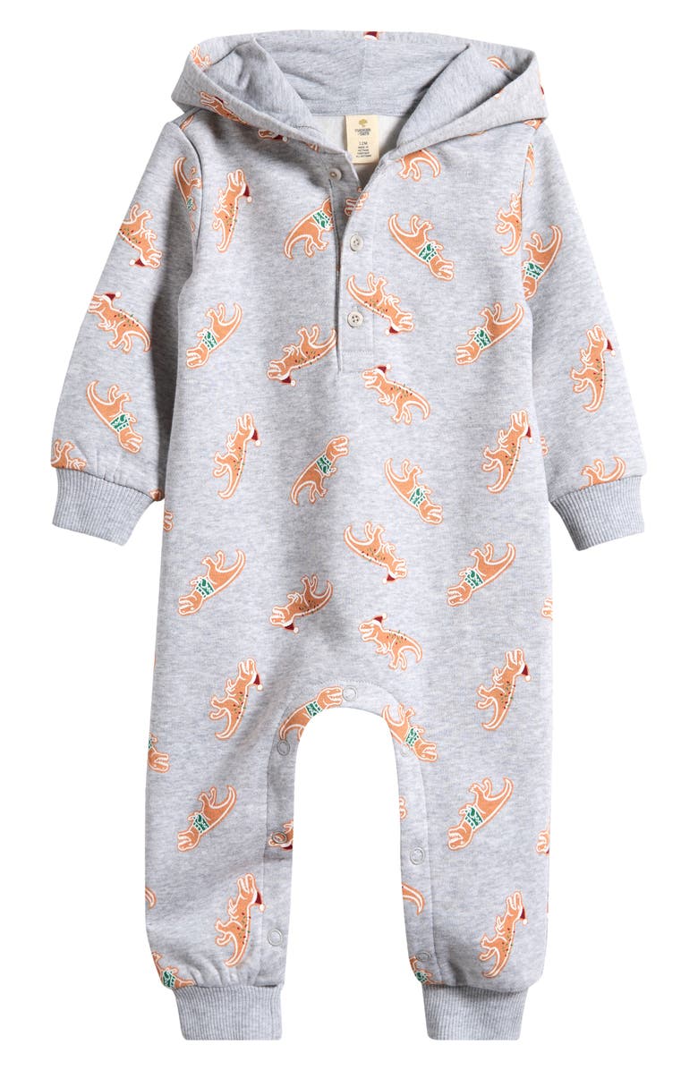 Tucker + Tate Cozy Hooded Romper, Main, color, 