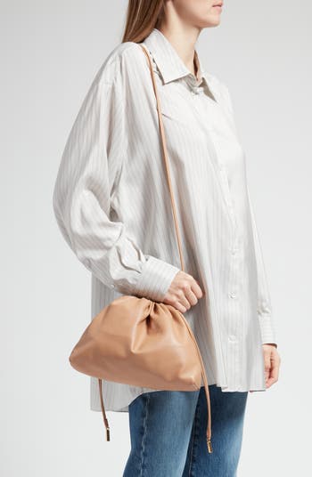 The Row Angy Leather Drawstring Shoulder Bag | Nordstrom