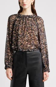 Nordstrom Flowy Chiffon Top