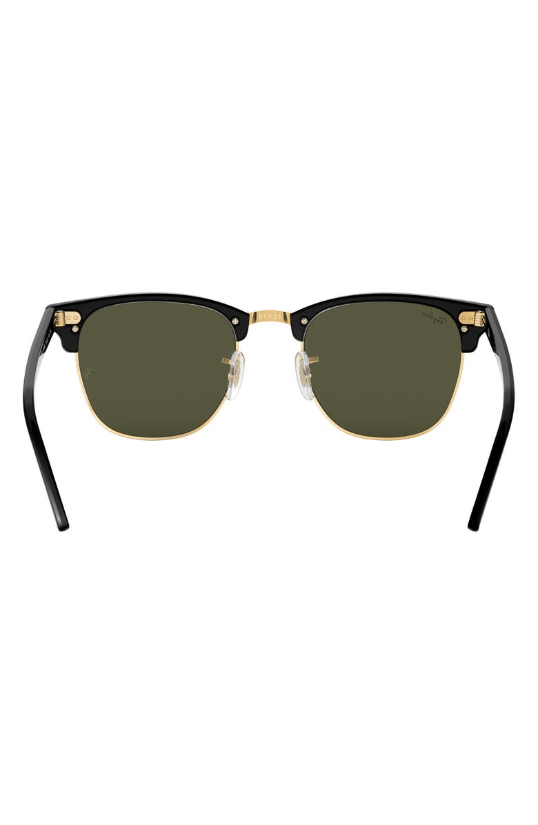 Ray-Ban 55mm Round Sunglasses, Alternate, color, Black