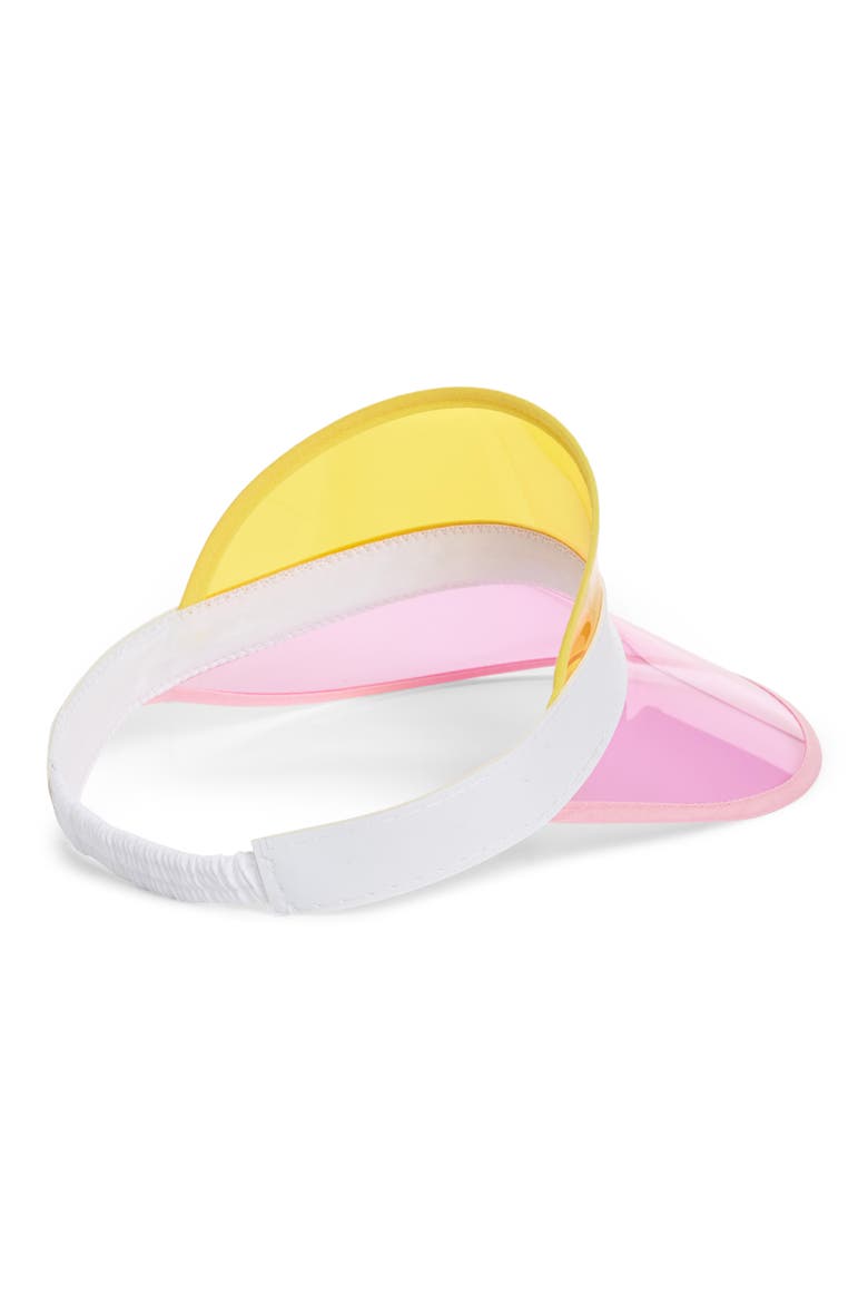 Colorblock Visor, Alternate, color, PINK / YELLOW