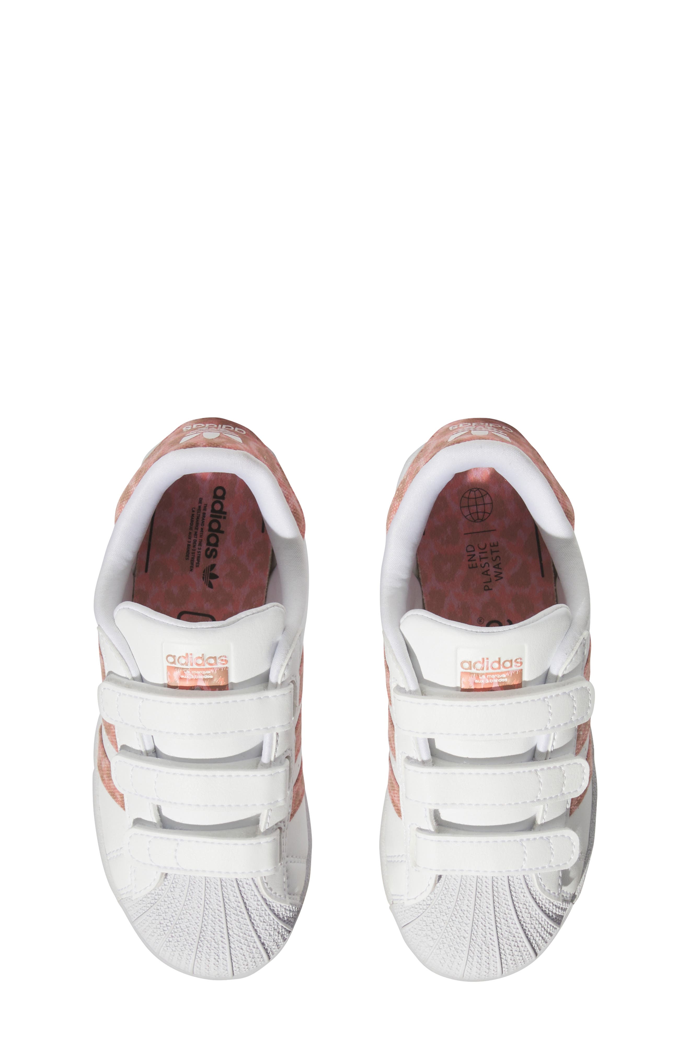Kids' Superstar Sneaker, Alternate, color, WHITE/ WHITE/ GOLD METALLIC