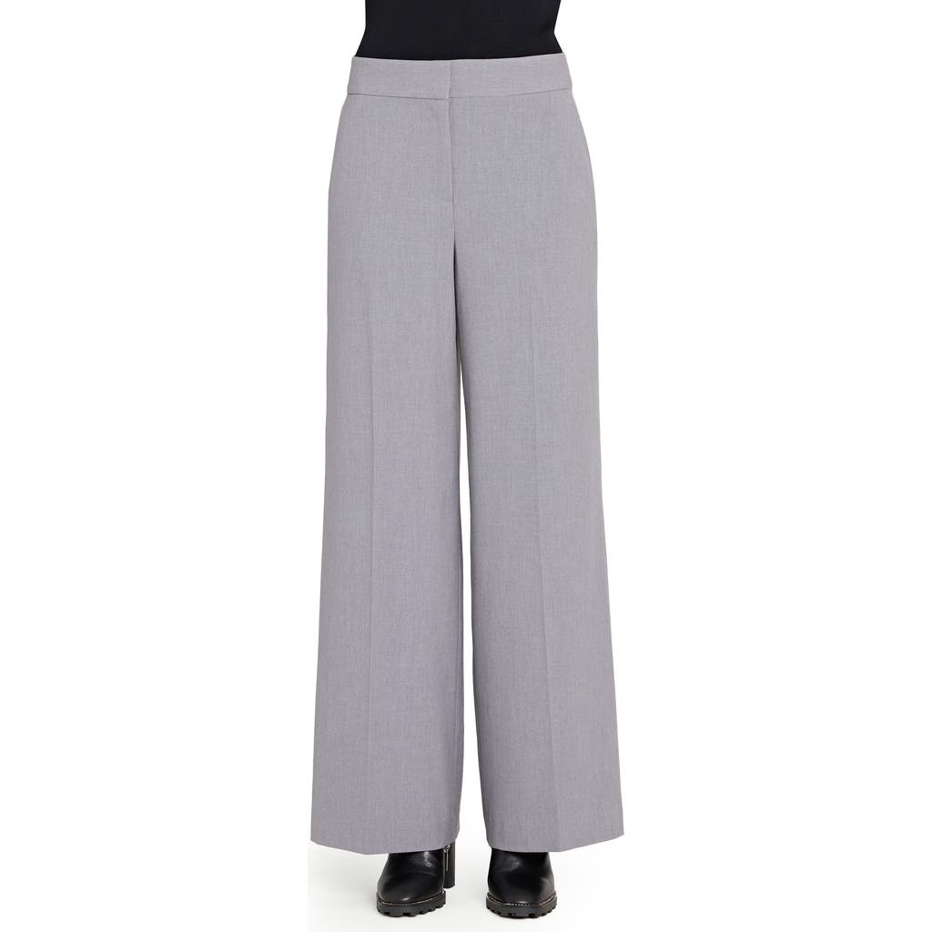 Tahari Asl Wide Leg Pants In Gray