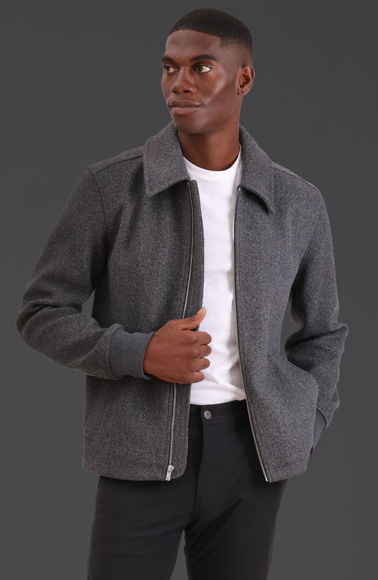 Bagatelle Knit Bomber Jacket, Alternate, color, Charcoal