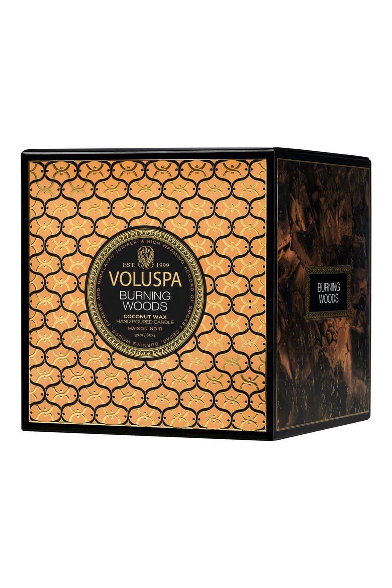 Burning Woods Boxed Luxe Candle, Alternate, color, NO COLOR