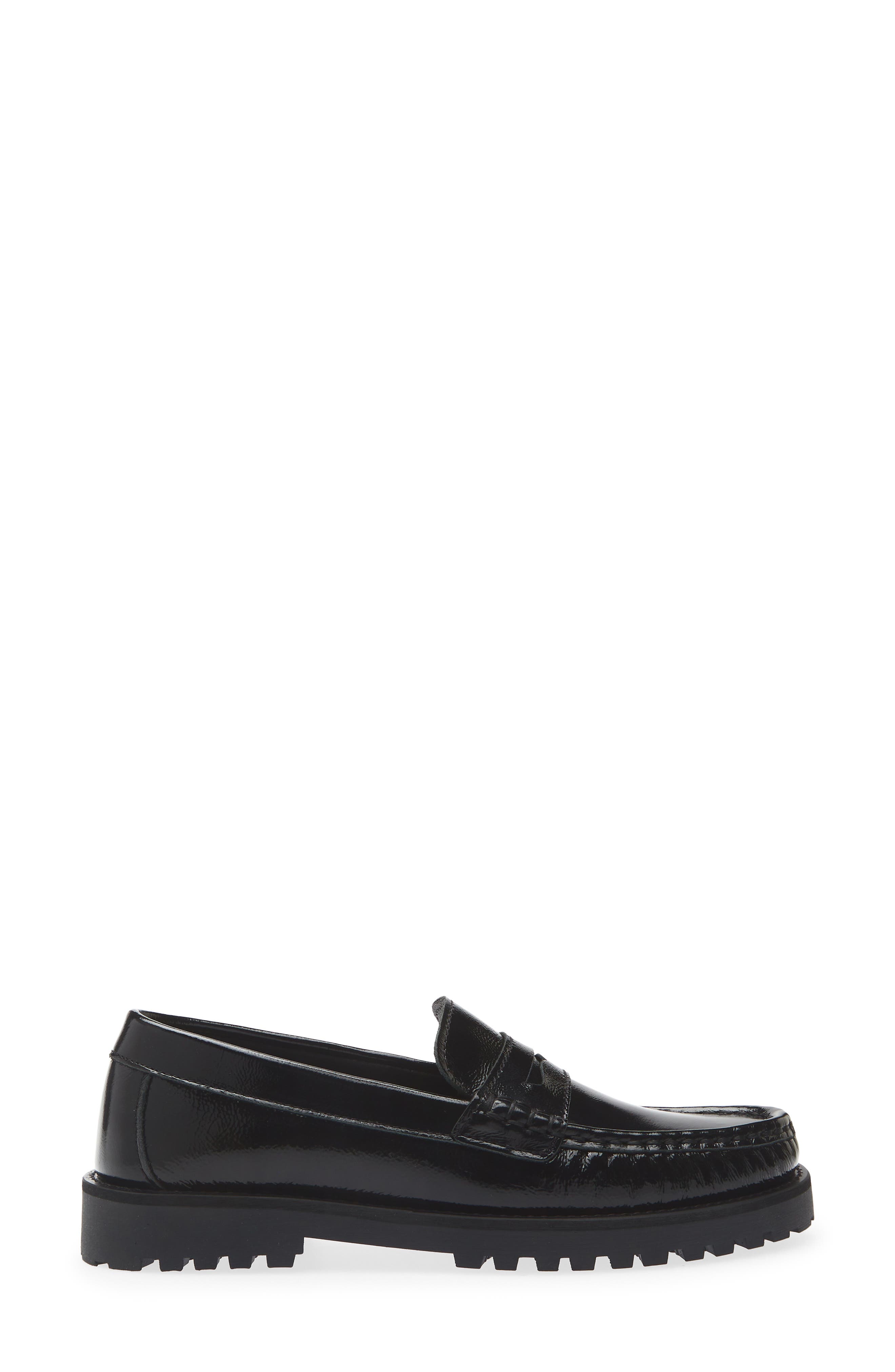 Galena Leather Loafer, Alternate, color, BLACK PATENT