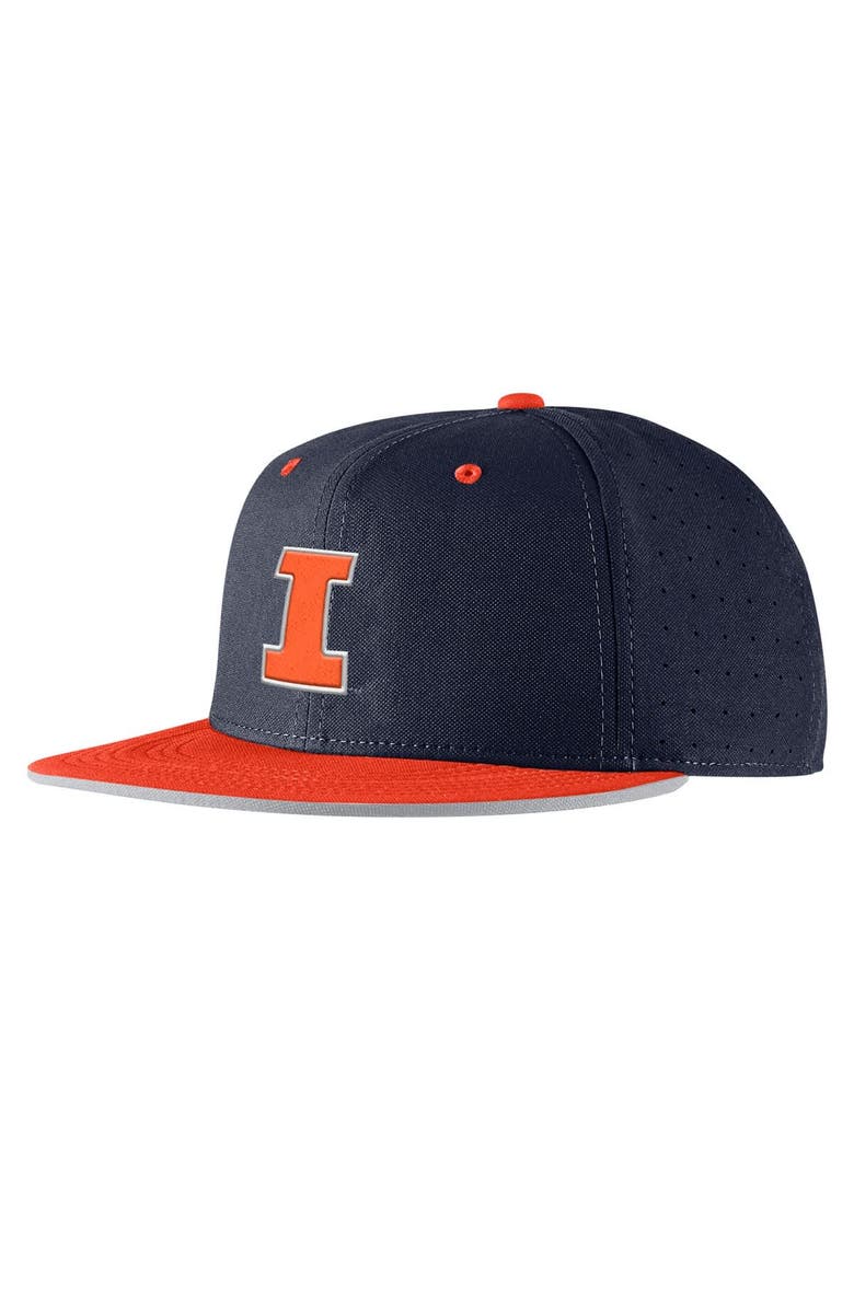 Nike Men's Nike Navy Illinois Fighting Illini 2025 On-Field True Performance Baseball Fitted Hat, Alternate, color,