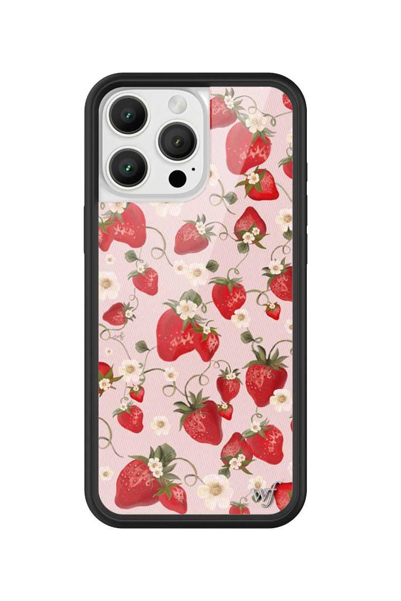Strawberry Fields iPhone Case, Main, color, Pink