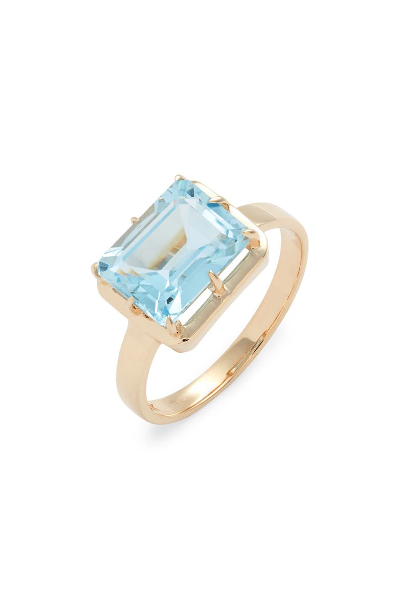 Cléo Daniela Blue Topaz Ring, Main, color, BLUE