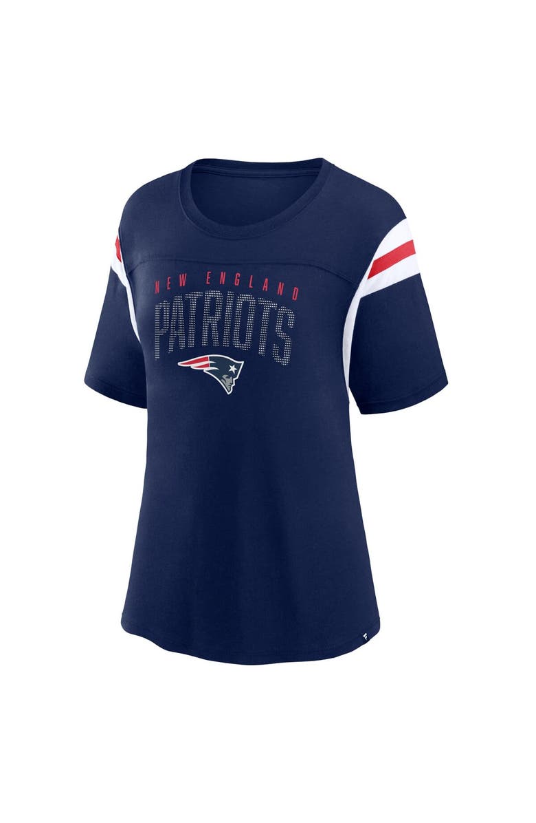 FANATICS Women's Fanatics Branded Navy New England Patriots Classic Rhinestone T-Shirt, Alternate, color, Navy