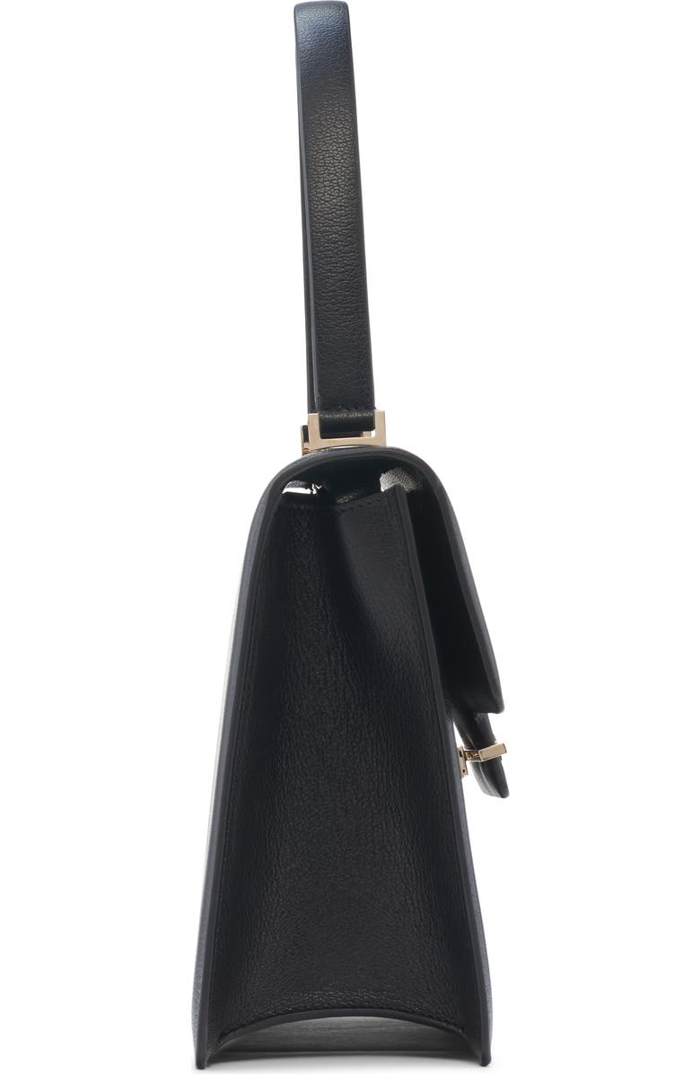 TOM FORD Small Double T Leathe Top Handle Bag, Alternate, color, Black