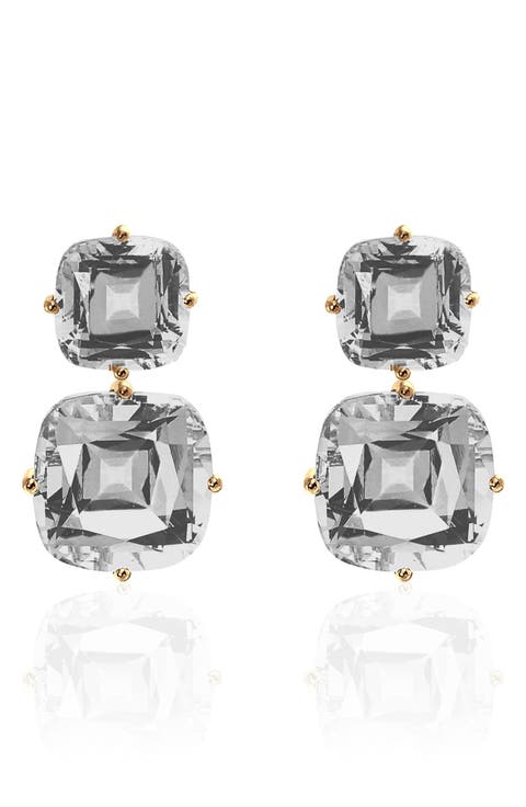 Gossip Double Drop Earrings