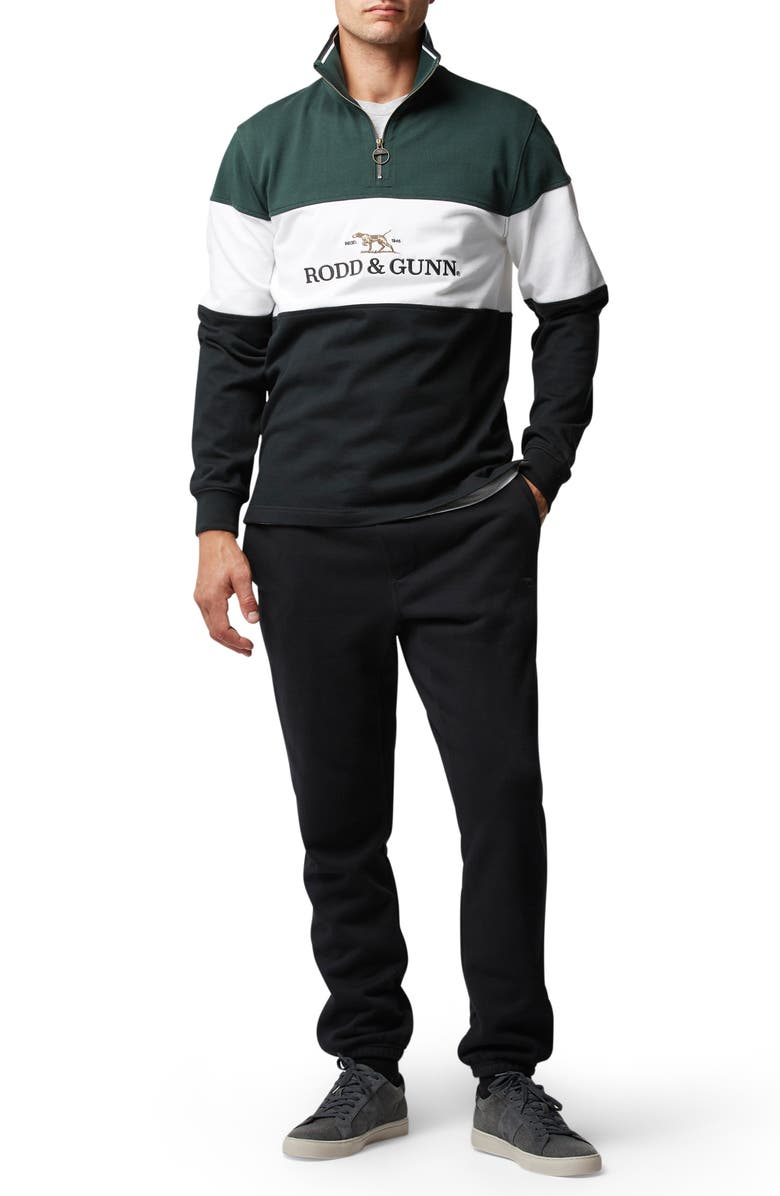 Rodd & Gunn Foresters Peak Quarter Zip Pullover, Alternate, color, Forest