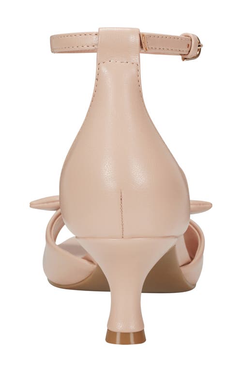 Bandolino Andora Ankle Strap Kitten Heel Sandal In Light Pink 680