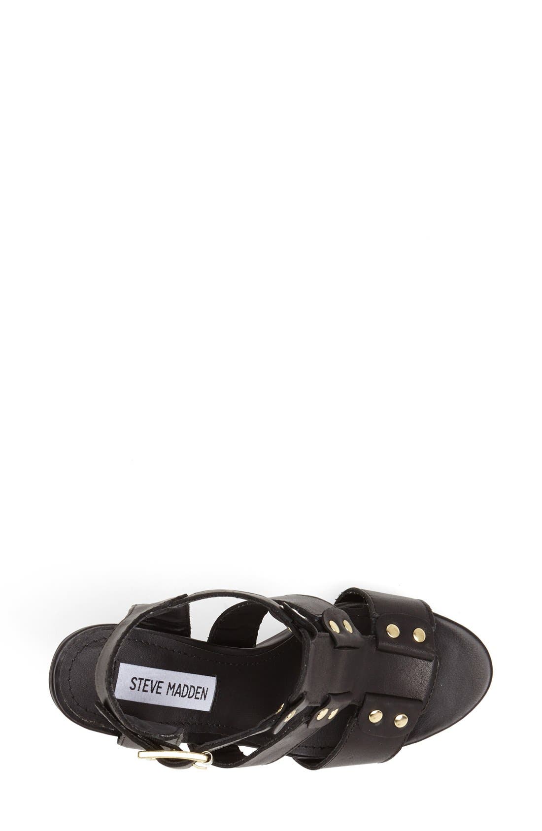 'Nevile' Sandal, Alternate, color, BLACK