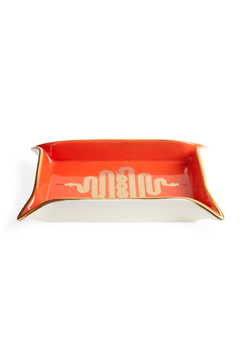 Snake Valet Tray, Alternate, color, Orange / Gold