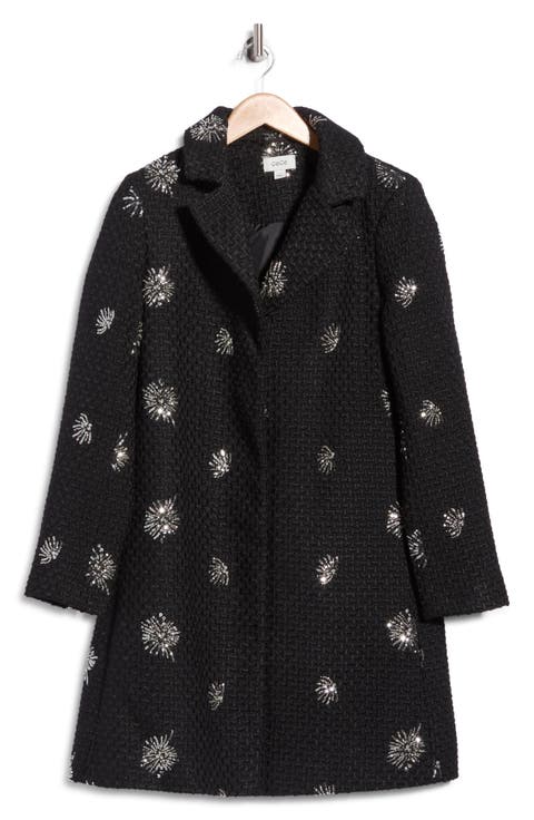 Sequin Embellished Coat
