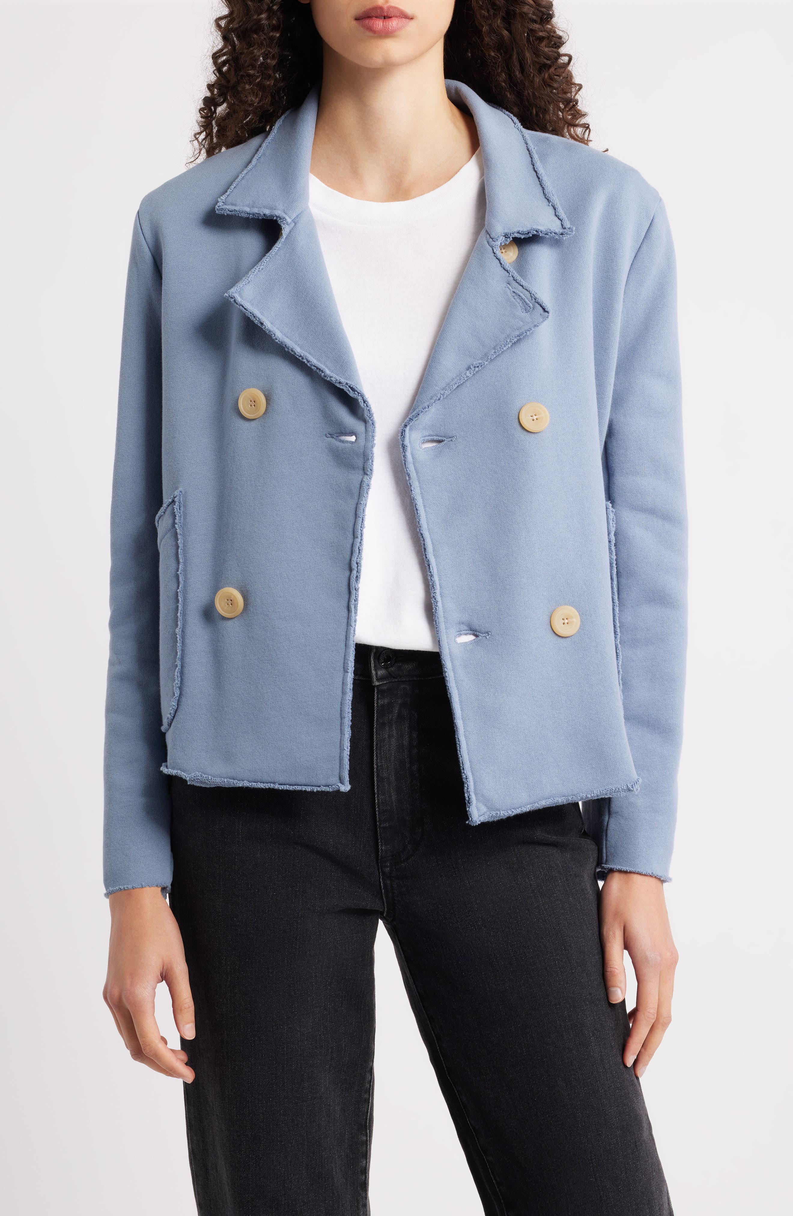 Mini Belfast Crop Knit Peacoat
