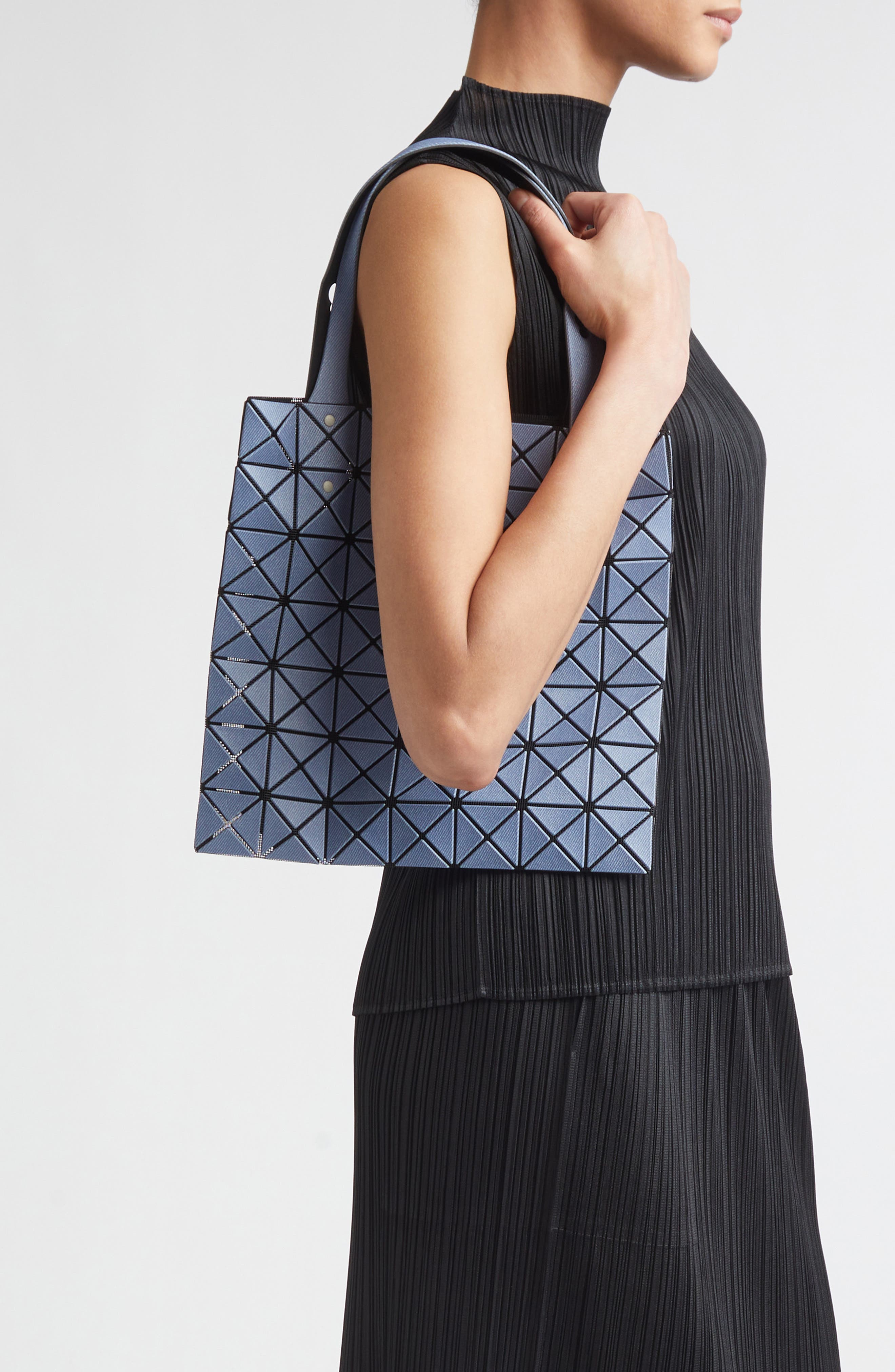 Bao Bao Issey Miyake Prism Denim Look Tote, Alternate, color, Blue