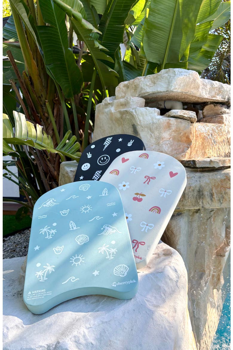 Little Swimmer Swim Flutter Kickboard, Alternate, color, Monochrome Smiley