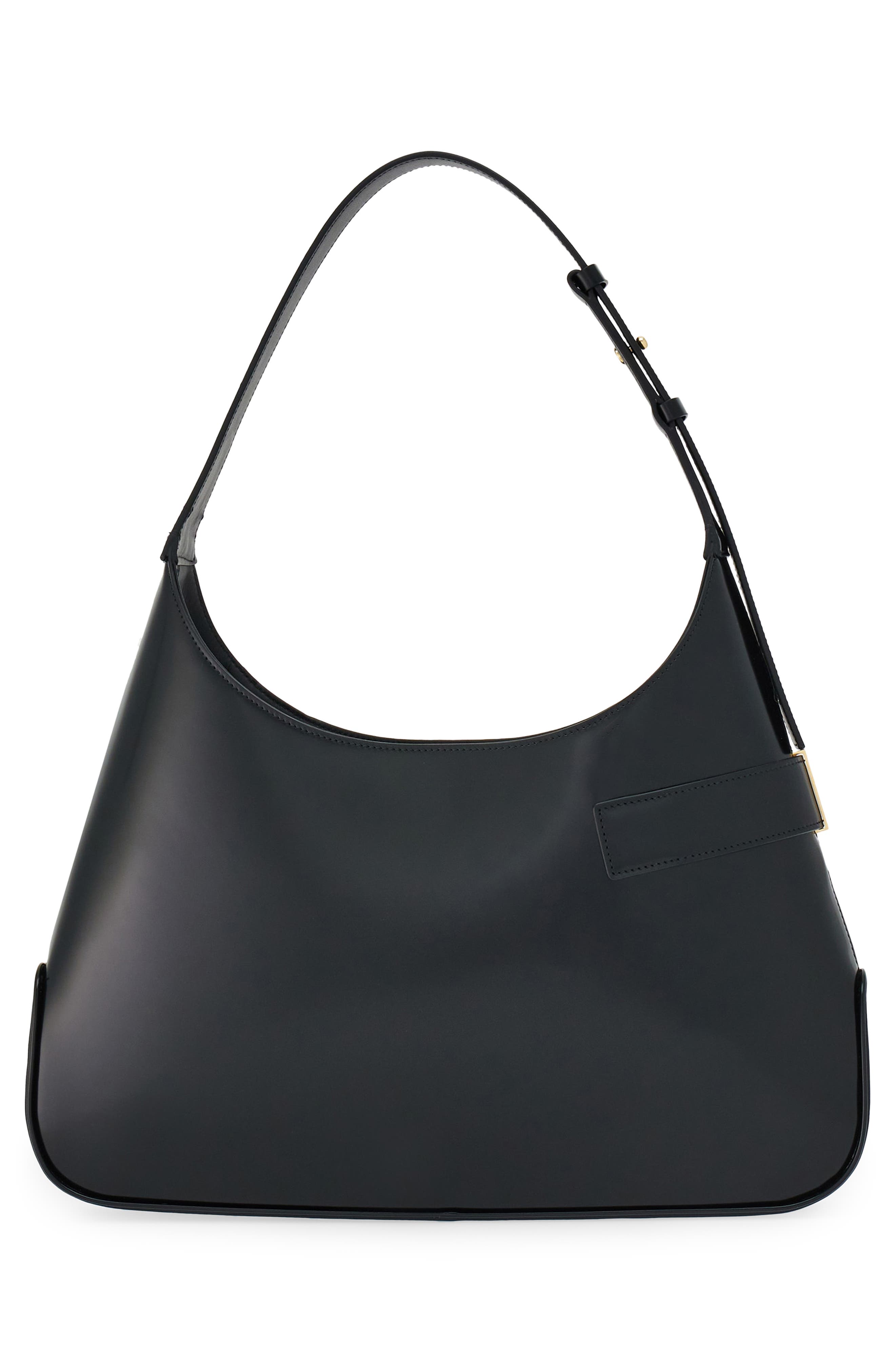 Large Archive Shoulder Bag, Alternate, color, NERO/ FLAME RED