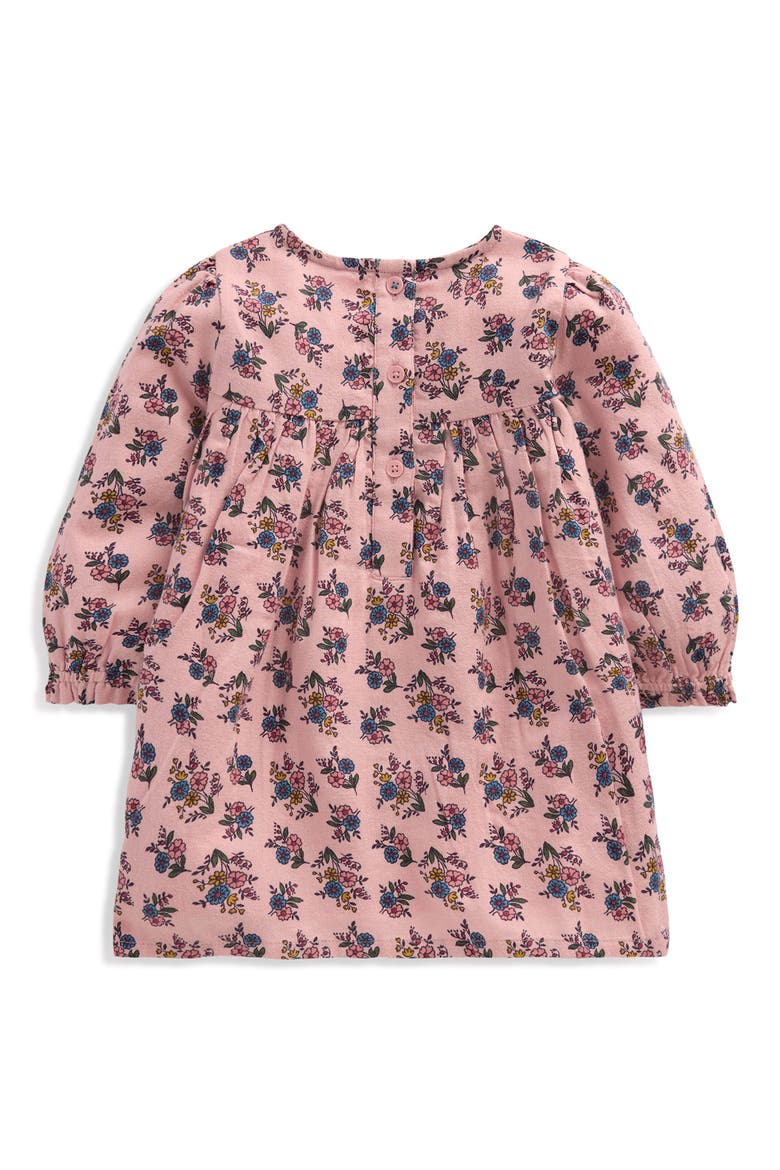 Smocked Cotton Dress, Alternate, color, PINK SPROUTING GARDEN
