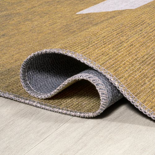 Jonathan Y Chayton Minimalist Geometric Machine-washable Area Rug In Green
