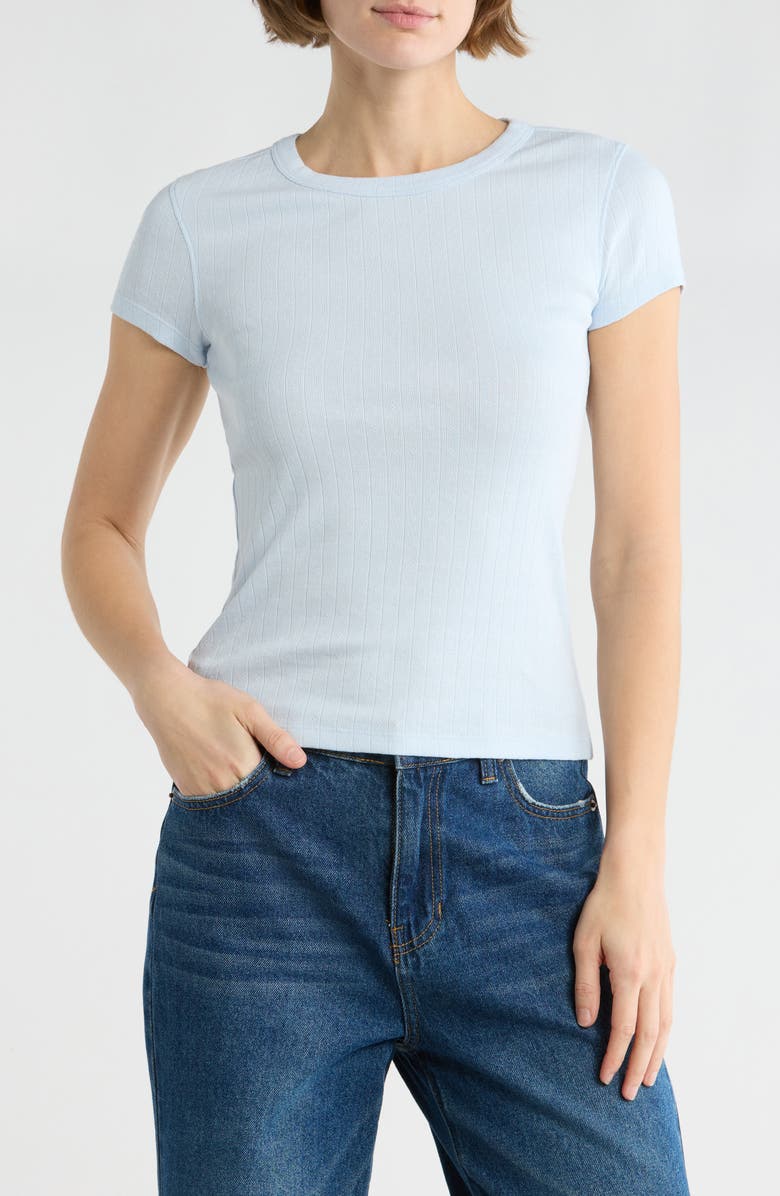 Abound Pointelle Baby T-Shirt, Main, color, Blue Bird