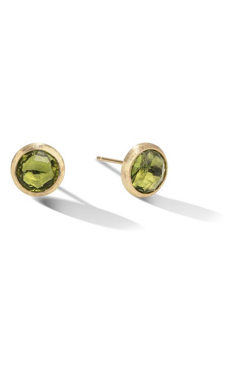 Jaipur Peridot Stud Earrings