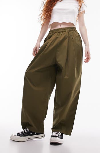 Topshop Pleated Cotton Balloon Pants | Nordstrom Topshop Pleated Cotton Balloon Pants | Nordstrom