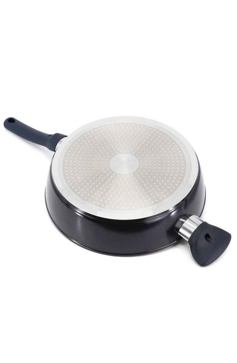 OSTER Hawke 3.9 Quart Ceramic Nonstick Aluminum Saute Pan with Lid, Alternate, color, Blue