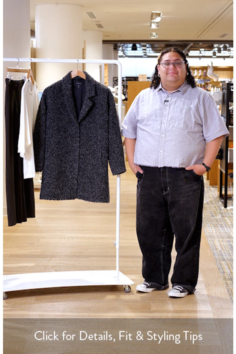 Alpaca & Wool Blend Faux Shearling Coat video