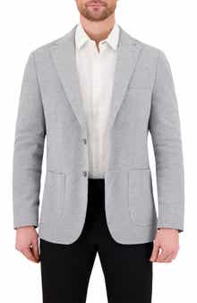 Victor Emmanuel Unstructured Comfort Knit Cotton Blend Sport Coat