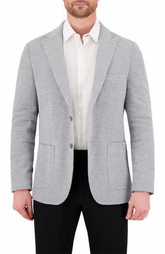 Victor Emmanuel Unstructured Comfort Knit Cotton Blend Sport Coat