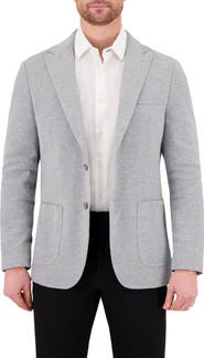 Victor Emmanuel Unstructured Comfort Knit Cotton Blend Sport Coat