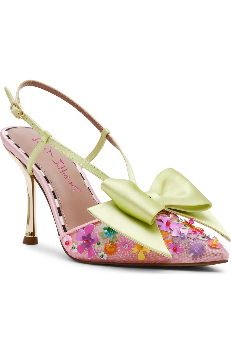 Betsey Johnson Melissa Slingback Pump, Main, color, Pink Multi
