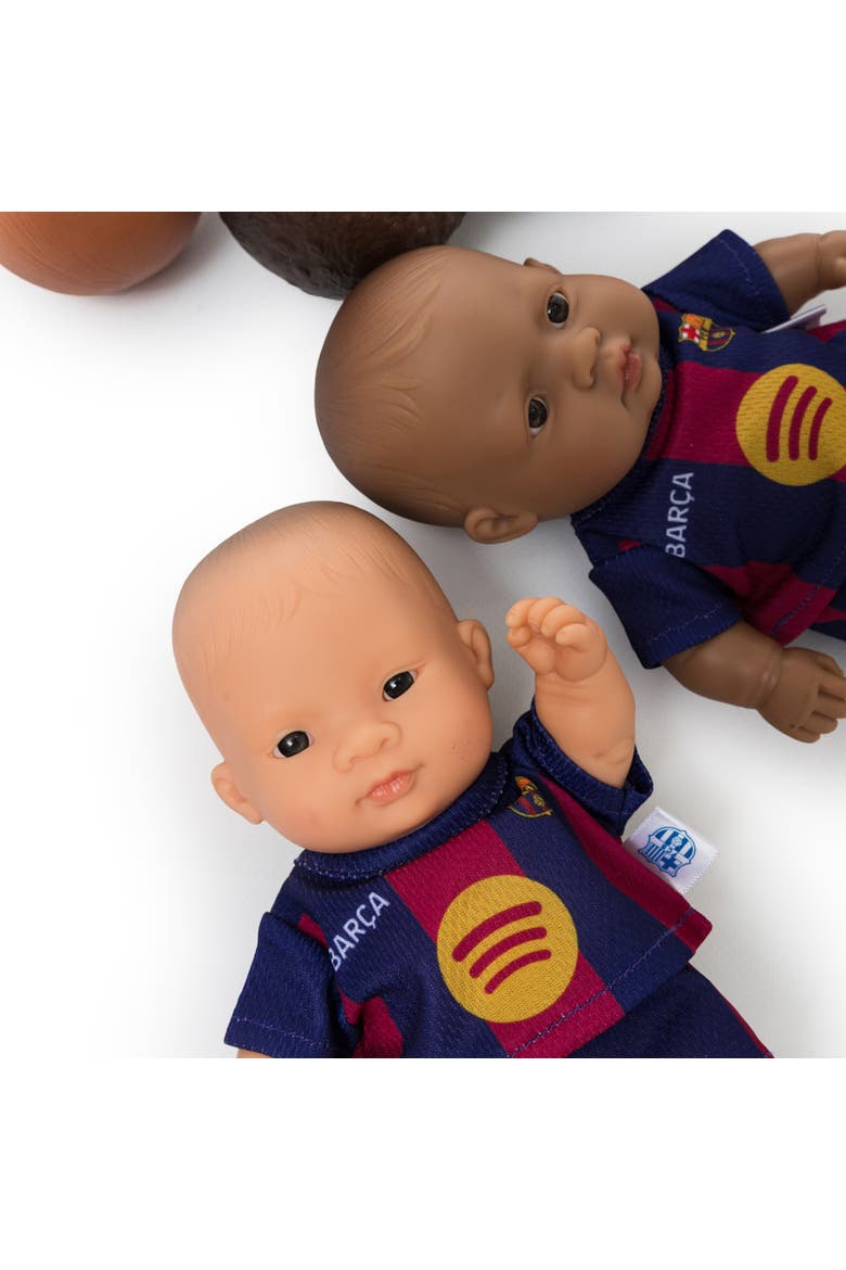 8 1/4 inch Baby Boy Doll with Barcelona Soccer Jersey, Alternate, color, Medium Skin