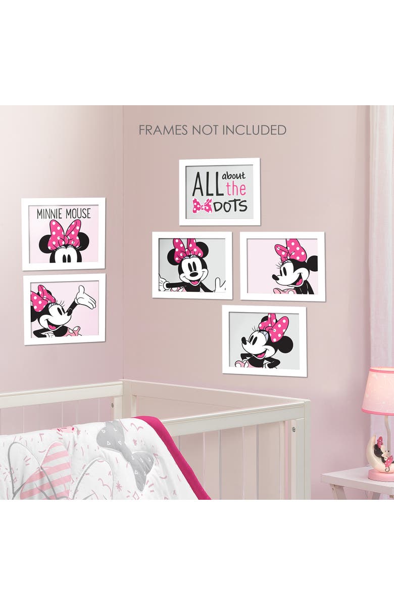 Lambs & Ivy Disney Baby Minnie Mouse Unframed Nursery/Child Wall Art, Alternate, color, Multicolor