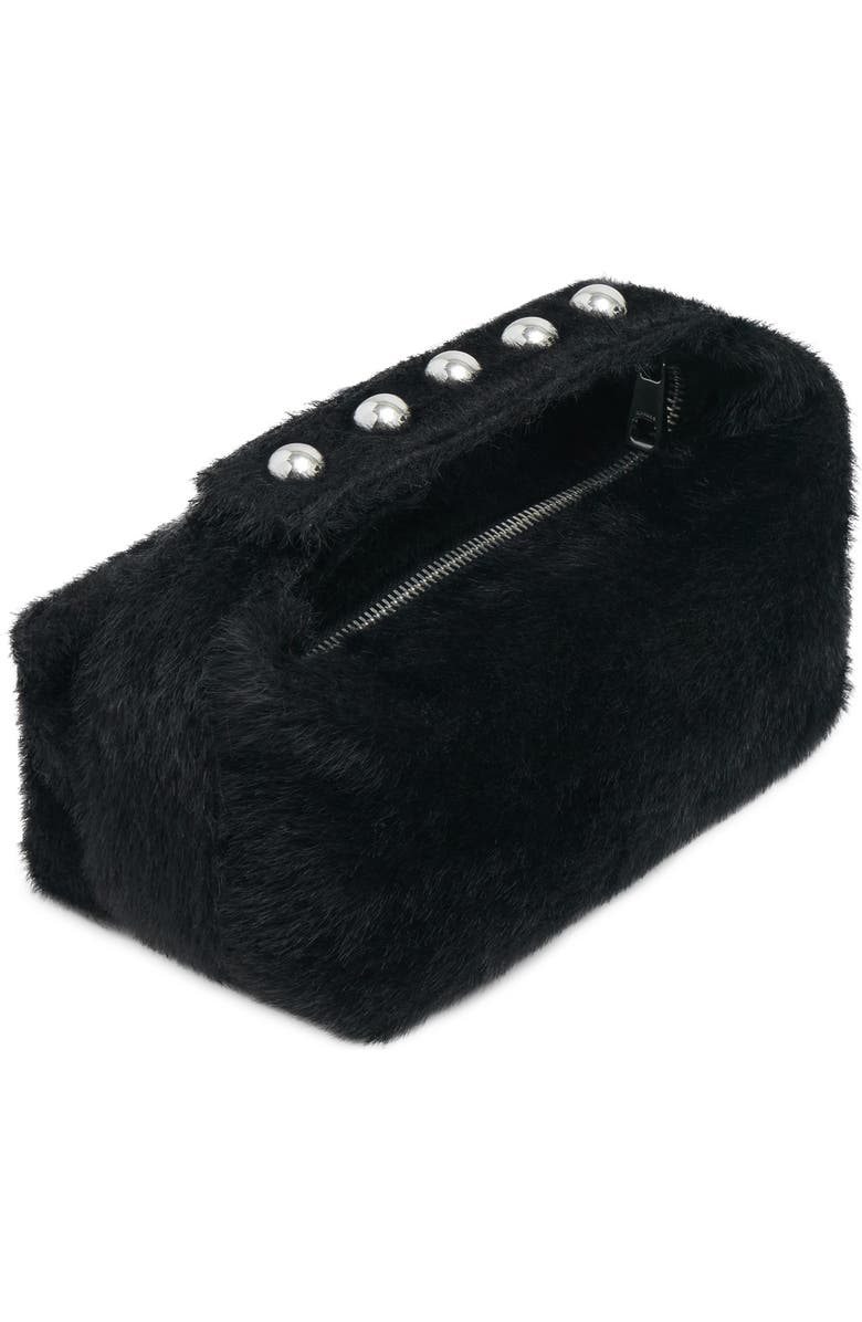 Apparis Marfa Faux Calf Hair Top Carry Handle Pouch, Alternate, color, Noir