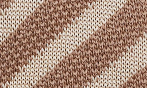 Paisley & Gray Stanley Stripe Knit Tie In Brown